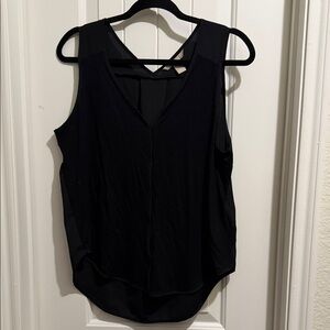 Banana Republic Black V-Neck Tank Top